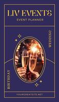 Blue Frasurbane Event Planner Business Card template