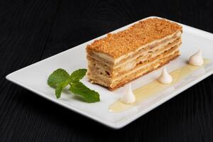 Esterhazy Torte on plate photo