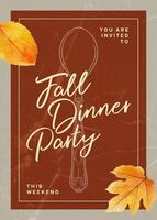 Fall Dinner Party Invitation Template