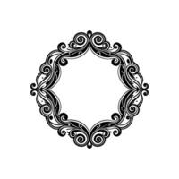 Decorative Scrollwork Frame Accents vector