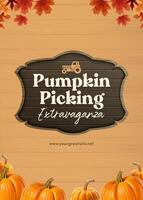 Pumpkin Picking Invitation template