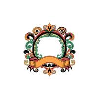 Classic Scrollwork Elements for Frames vector
