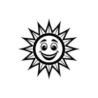 Hilarious Sun Characters in Art and Illustration vector