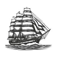 Liner and Freighter Collection with Yacht Buoy and Lighthouse Set vector