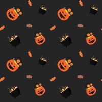 Abstract halloween pattern design background. vector