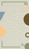 Abstract memphis frame background. illustration. vector