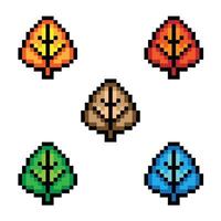 Leaf Game Pixel vector