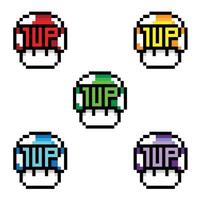 Power Level Up Mushroom vector