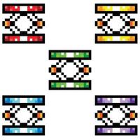 Springboard Game Pixel vector