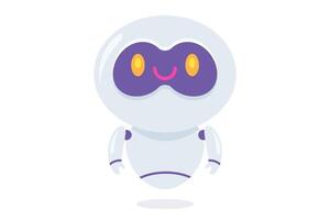 Illustration of cute robot. icon for chatbot in flat style. vector