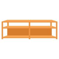 bookcase with shelves and drawers vector
