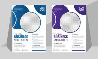 Business Flayer Design a4 size vector