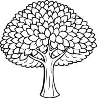 Timeless Tree Line Art vector
