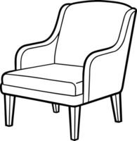 Artistic Chair Line Creation vector