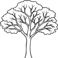 Elegant Arbor Outline Design vector