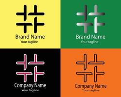 Cool Abstract Logos - Four cool designs for business companies with different shapes. vector