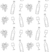 Pattern of wine vector