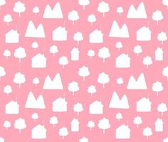 Seamless pattern of color sketch country vector