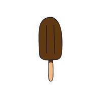Hand drawn doodle sketch ice cream vector