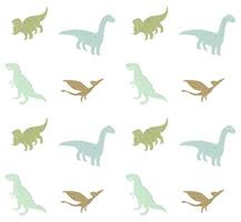 Seamless pattern of dinosaur vector