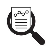 Audit and data analysis icon. Financial assessment icon. vector