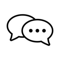 Chat icon. Talk bubble speech icon. Dialogue balloon icon. vector