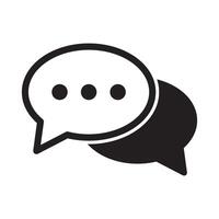Chat icon. Talk speech bubble icon. Dialogue icon. vector