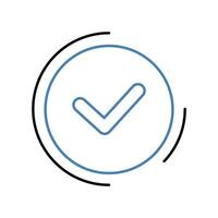 check concept line icon. Simple element illustration. check concept outline symbol design. vector
