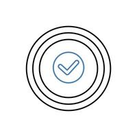 implementation concept line icon. Simple element illustration. implementation concept outline symbol design. vector