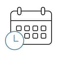 schedule concept line icon. Simple element illustration. schedule concept outline symbol design. vector