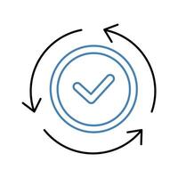 complete concept line icon. Simple element illustration. complete concept outline symbol design. vector