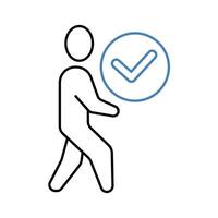 endorse concept line icon. Simple element illustration. endorse concept outline symbol design. vector