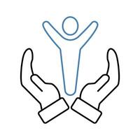 mankind concept line icon. Simple element illustration. mankind concept outline symbol design. vector