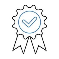 validate concept line icon. Simple element illustration. validate concept outline symbol design. vector