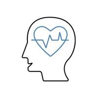 wellbeing concept line icon. Simple element illustration. wellbeing concept outline symbol design. vector
