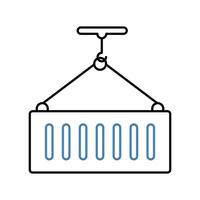container concept line icon. Simple element illustration. container concept outline symbol design. vector