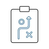 planning concept line icon. Simple element illustration. planning concept outline symbol design. vector