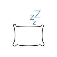 good sleep concept line icon. Simple element illustration. good sleep concept outline symbol design. vector