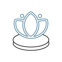 spa concept line icon. Simple element illustration. spa concept outline symbol design. vector
