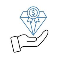 asset concept line icon. Simple element illustration. asset outline symbol design. vector