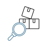 inventory concept line icon. Simple element illustration. inventory concept outline symbol design. vector