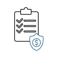 policies concept line icon. Simple element illustration. policies outline symbol design. vector