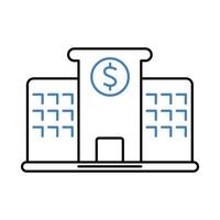 business firm concept line icon. Simple element illustration. business firm outline symbol design. vector