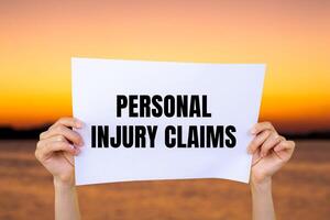 Personal injury claims photo