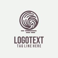 A logo for a company that is made up of a ball and a wave vector