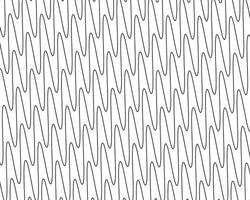 A black and white pattern with wavy lines vector