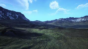 Snow-capped mountains in a beautiful mountain range video