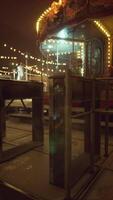 Nighttime Merry-Go-Round With Background Carousel video