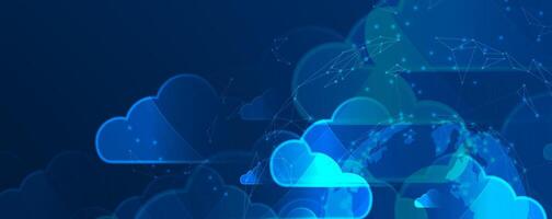 Cloud technology revolutionizing the way we store and access data vector