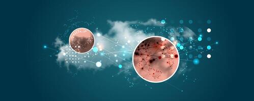Cloud technology driving the next generation of digital infrastructure vector